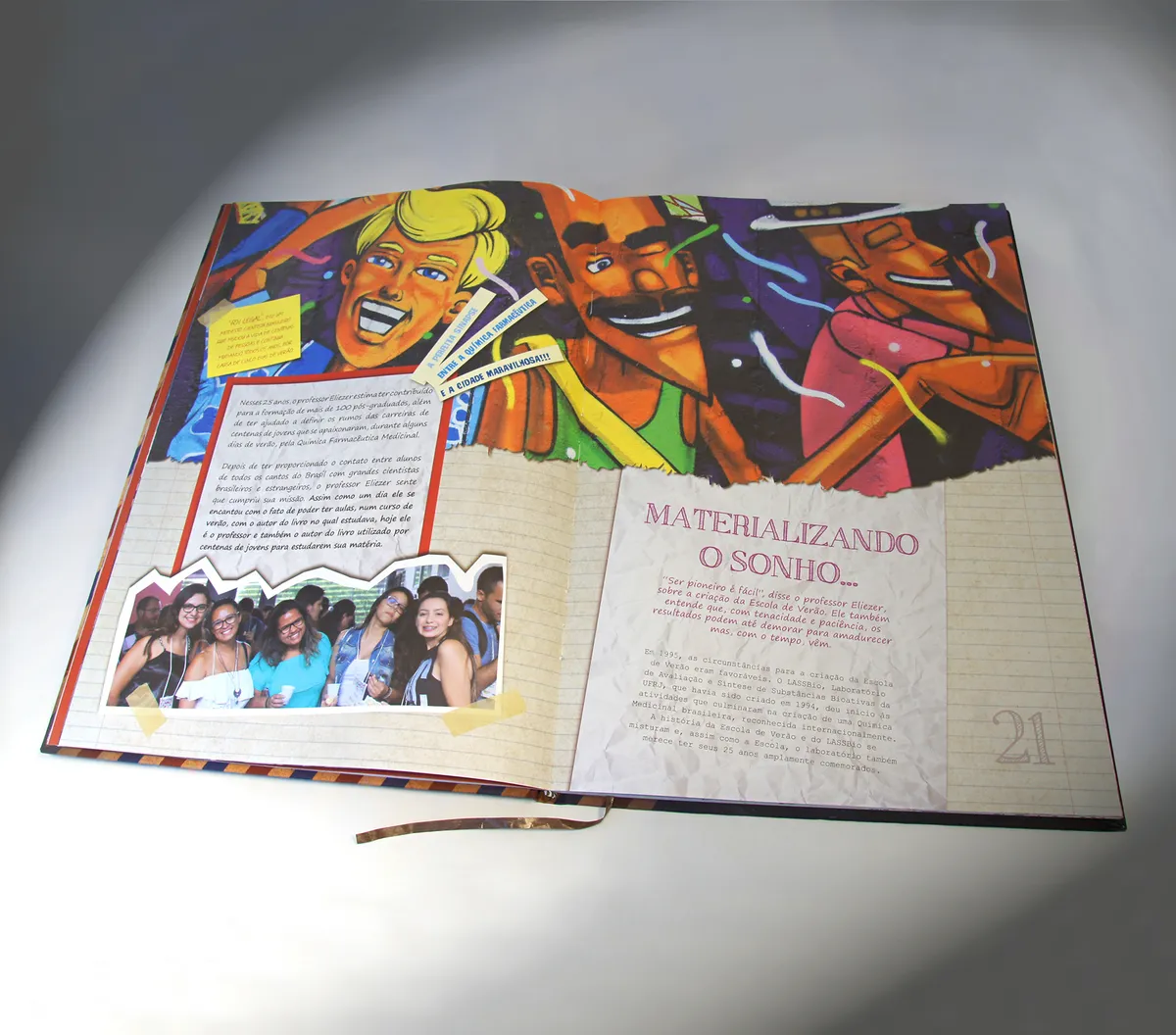 Illustrated book open at a double-page spread.